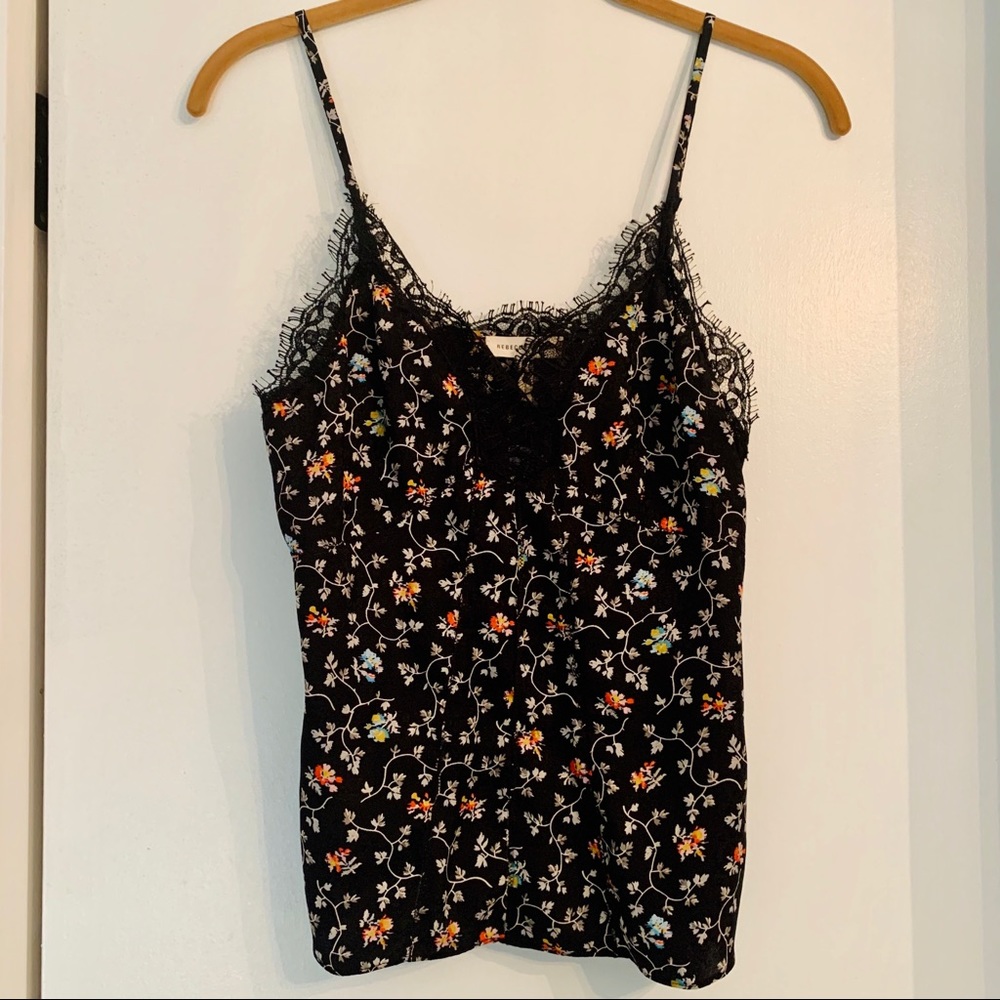 Rebecca Taylor Silk Cami with Lace